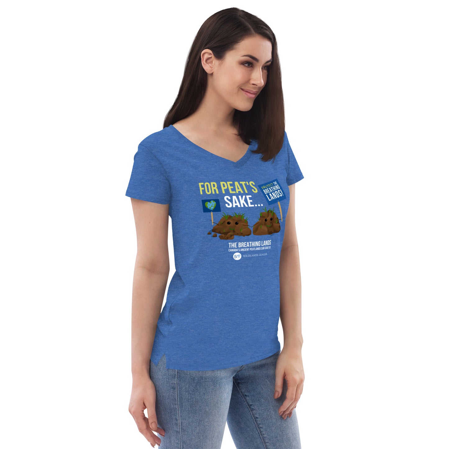 Women’s recycled v-neck t-shirt