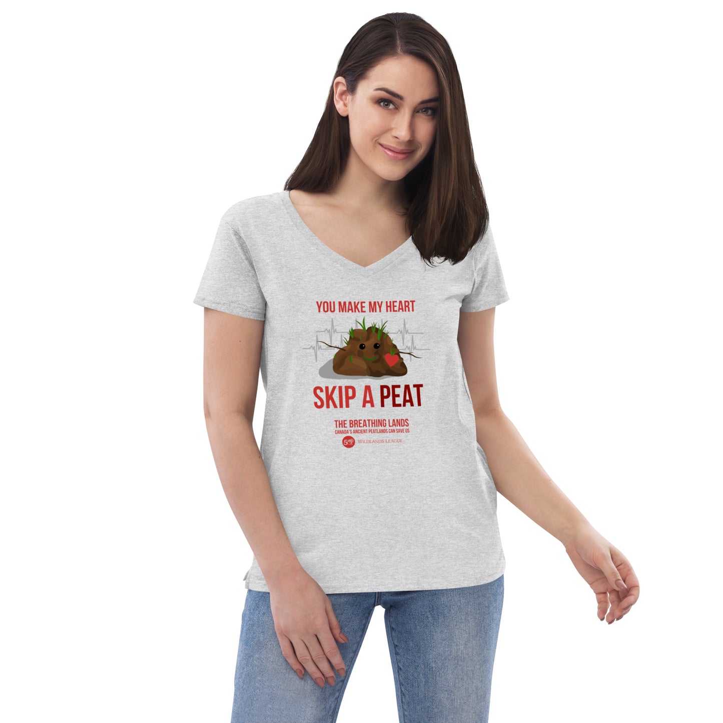 Women’s recycled v-neck t-shirt