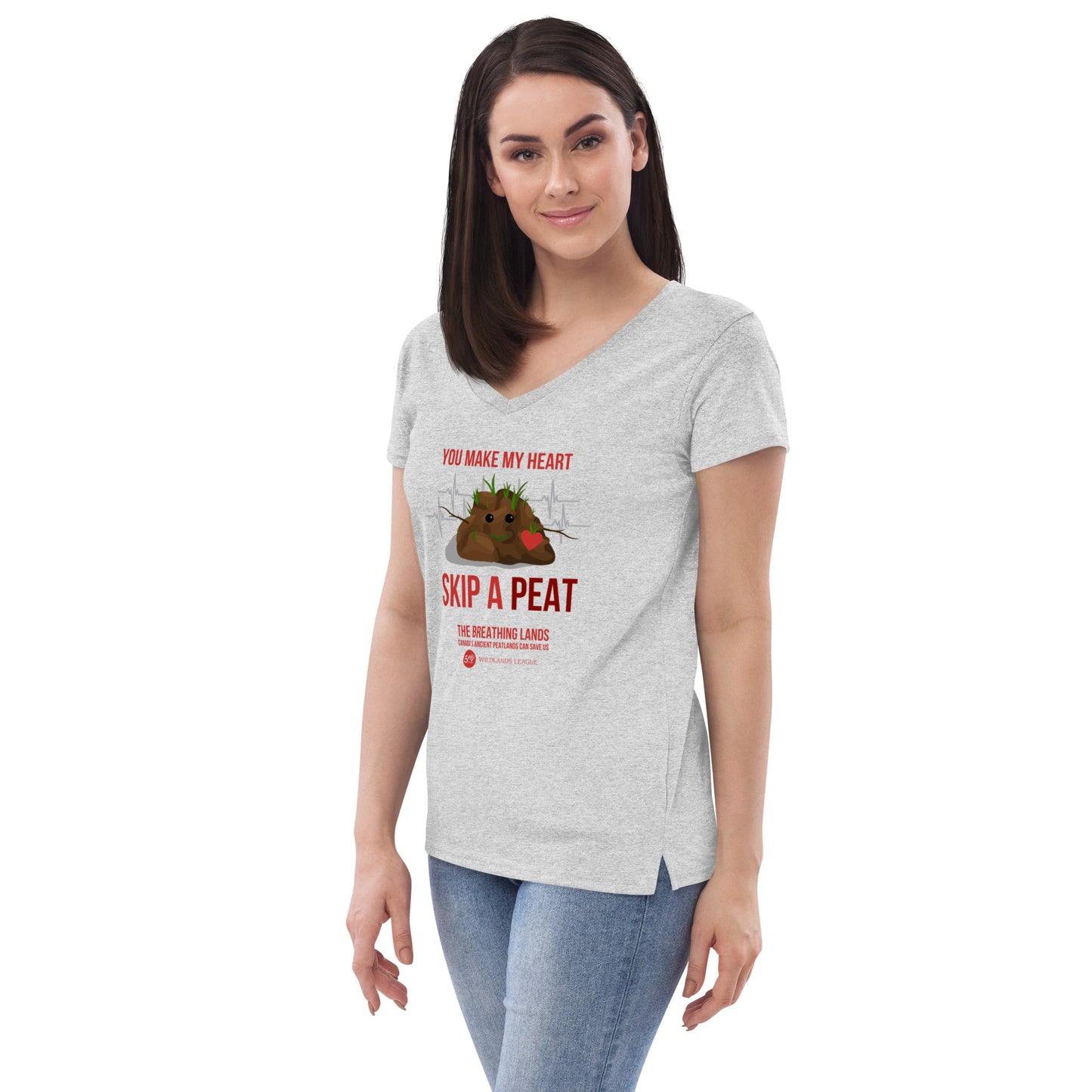 Women’s recycled v-neck t-shirt